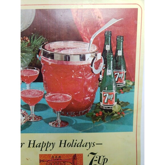 For Happy Holidays 7 Up Your Party 1964 Advertising Recipe Booklet St. Louis MO - Picture 2 of 12